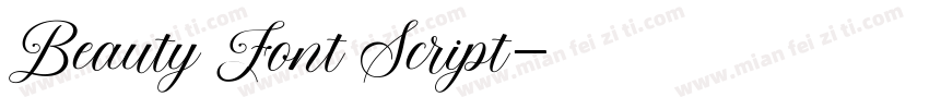Beauty Font Script字体转换